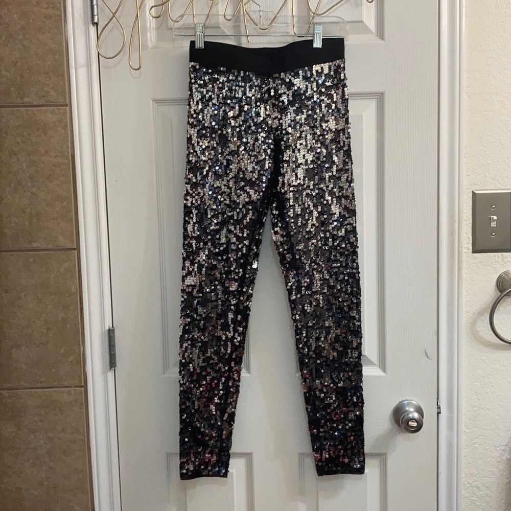 Express sequin pants xs